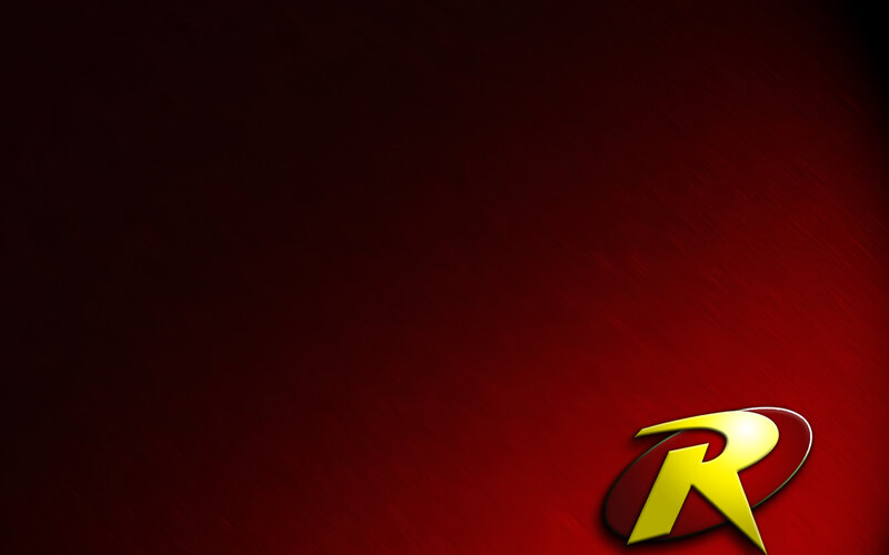 Robin logo on red background