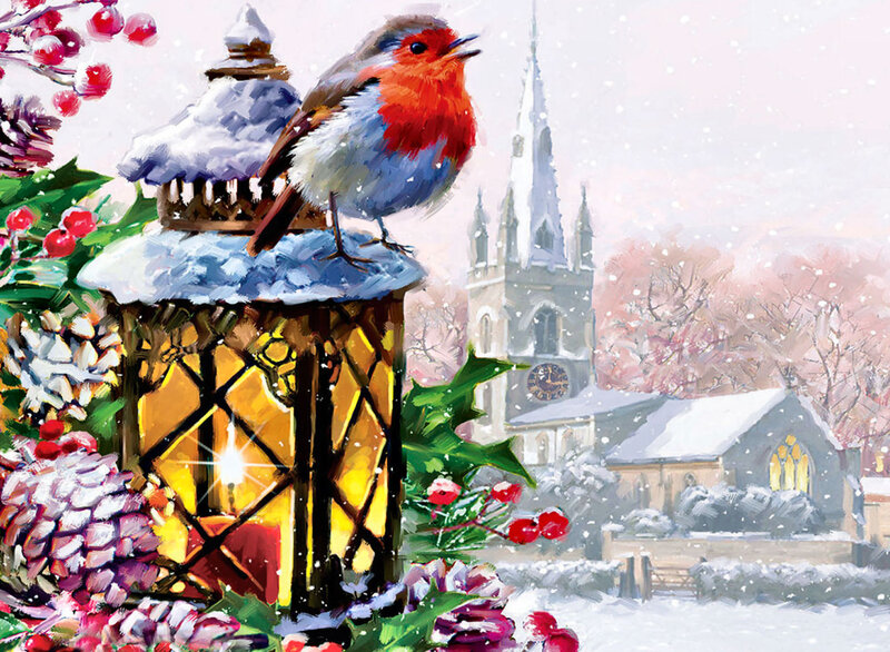 Robin on Lantern