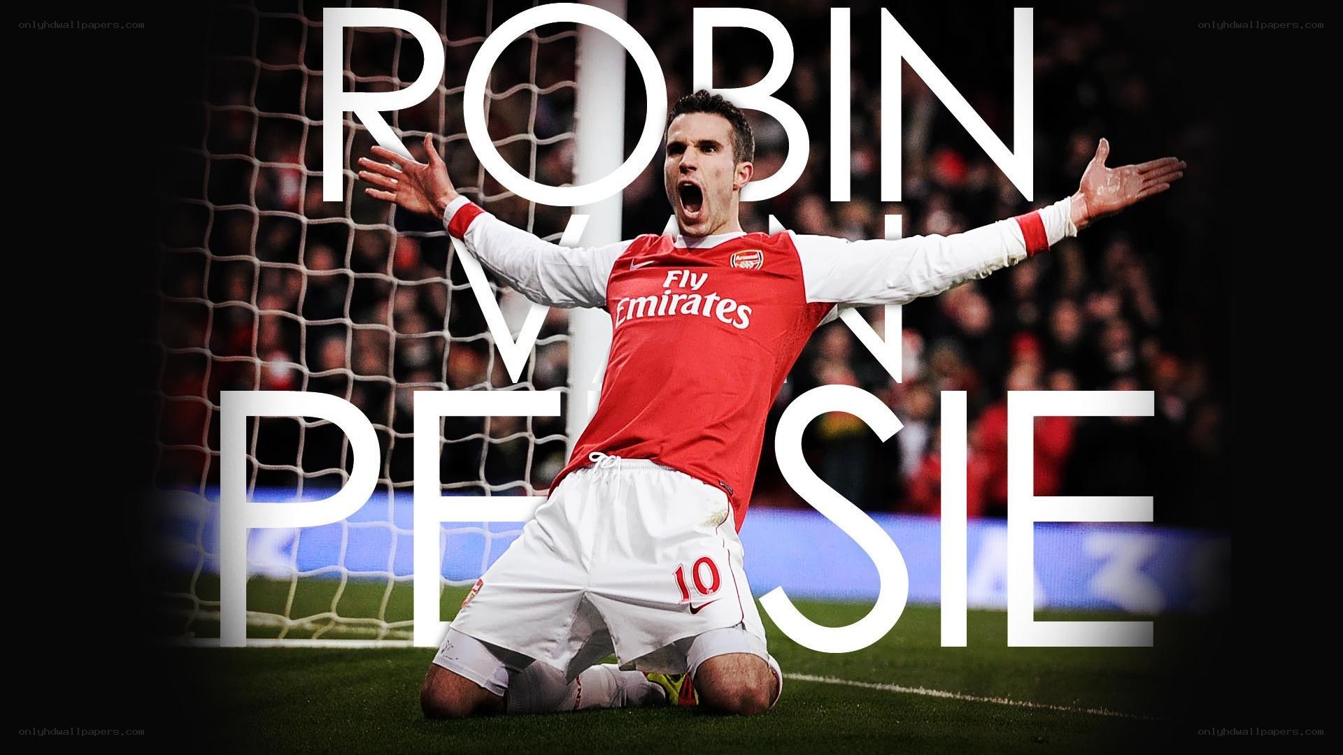 Robin van Persie celebrating goal