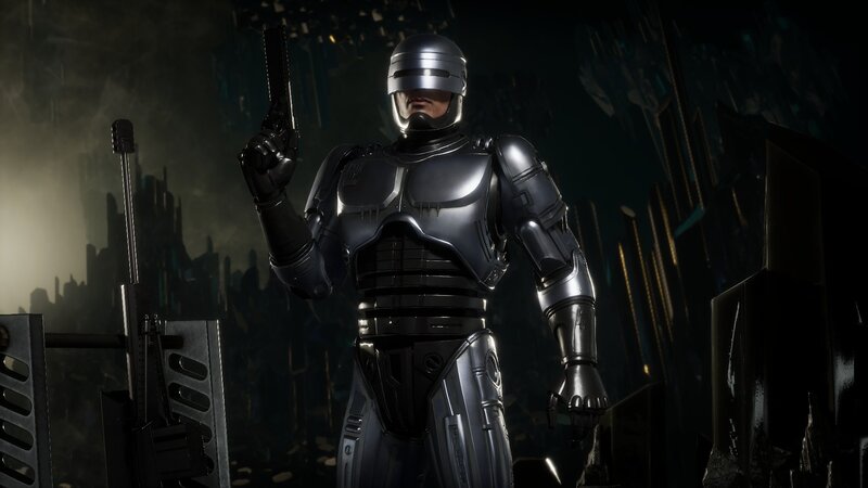 RoboCop Character — Black, Dramatic
