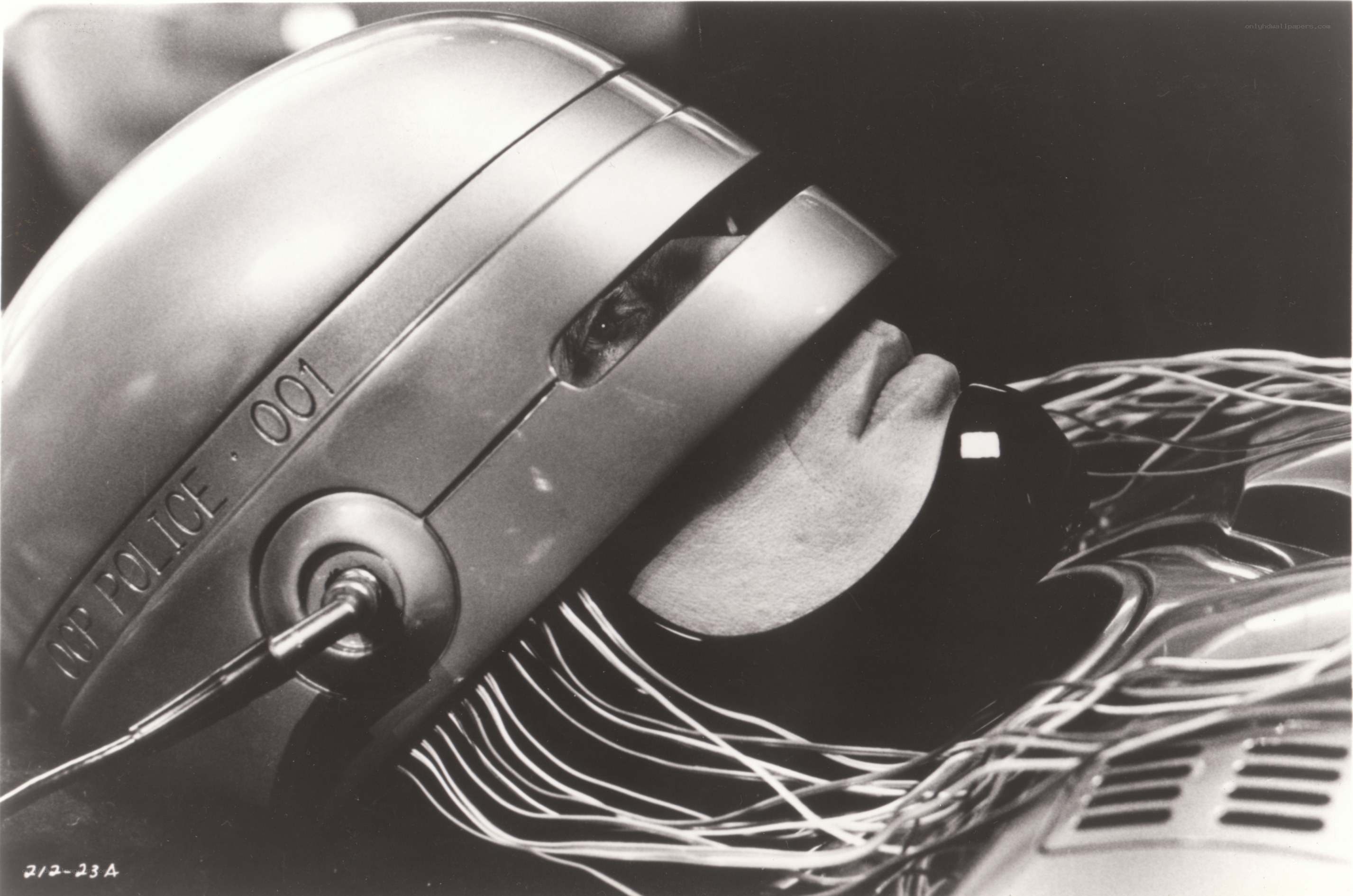 RoboCop helmet close-up