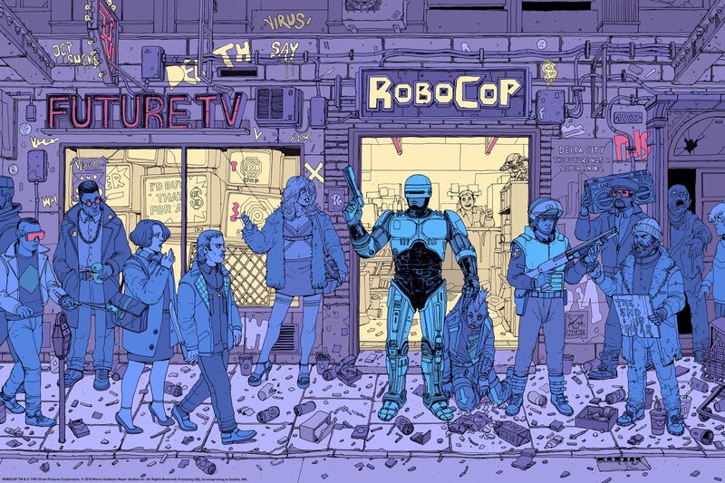 RoboCop on a City Street