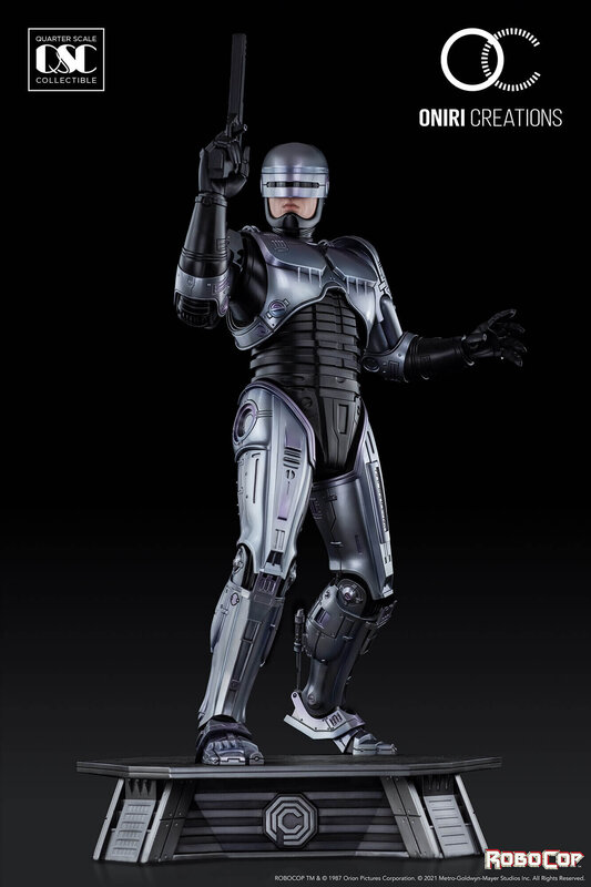 RoboCop Statue — Black, Dramatic