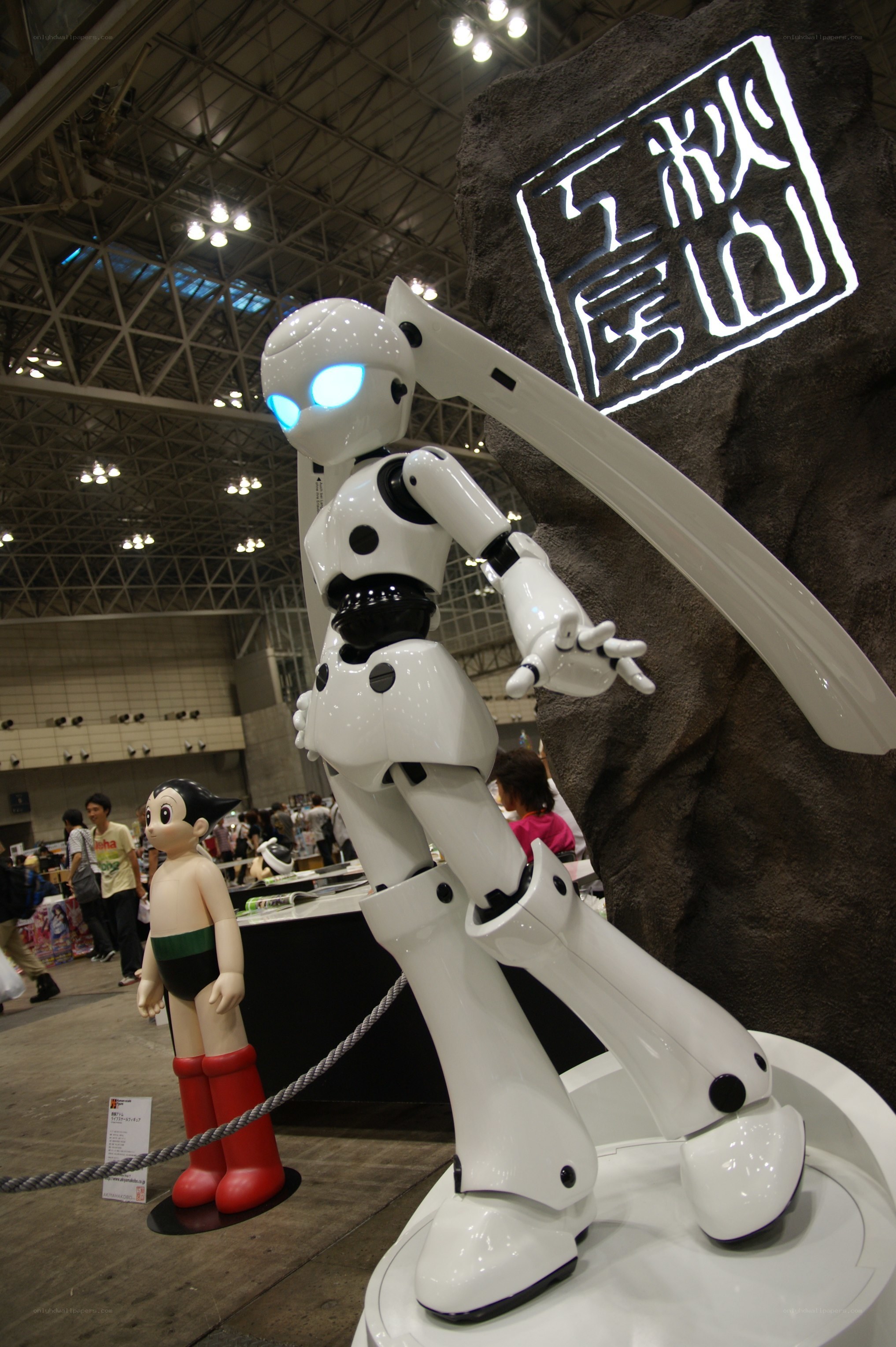 Robot and Astro Boy at exhibition