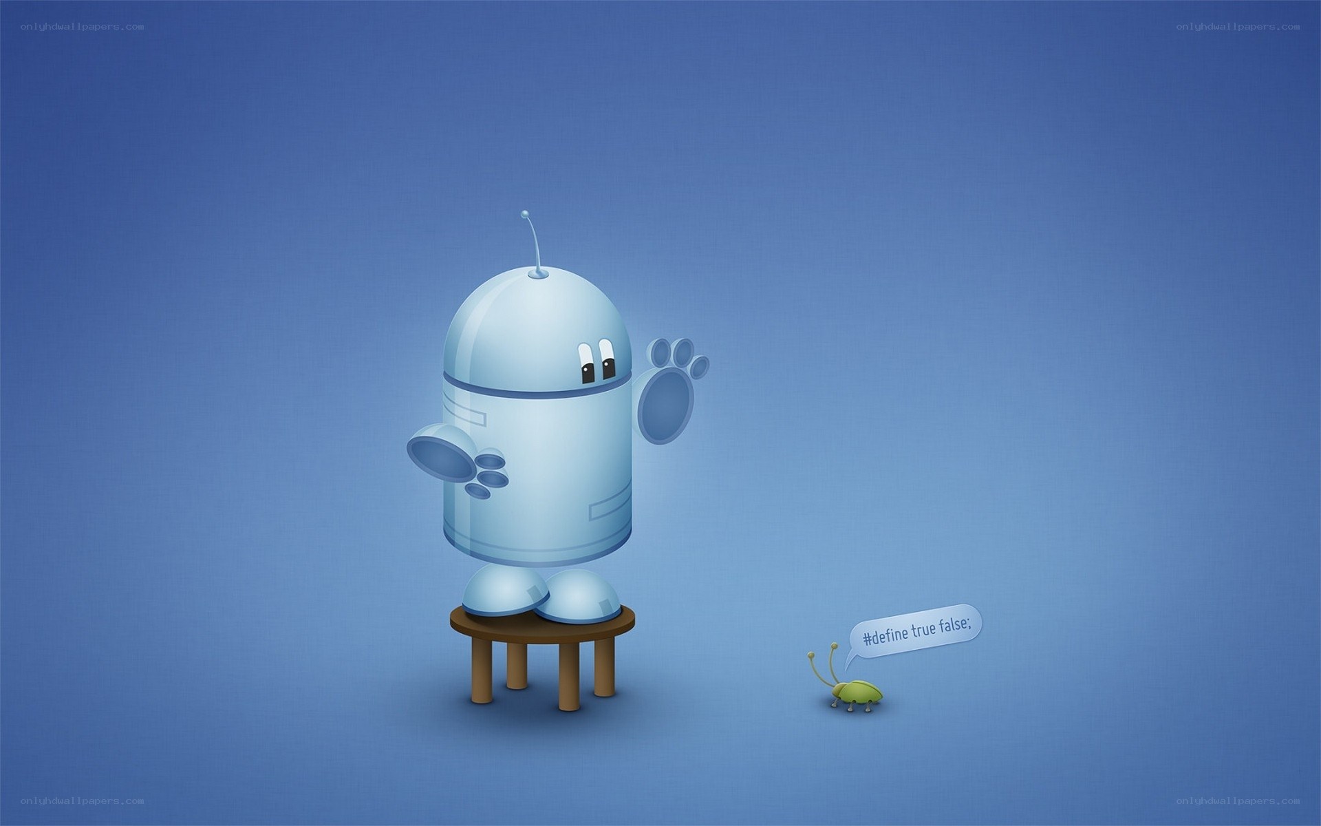robot and bug dialogue