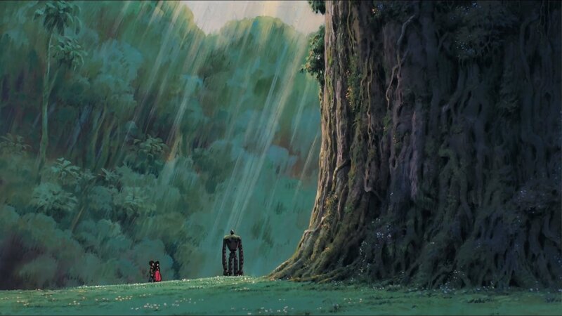 Robot and Child in Forest