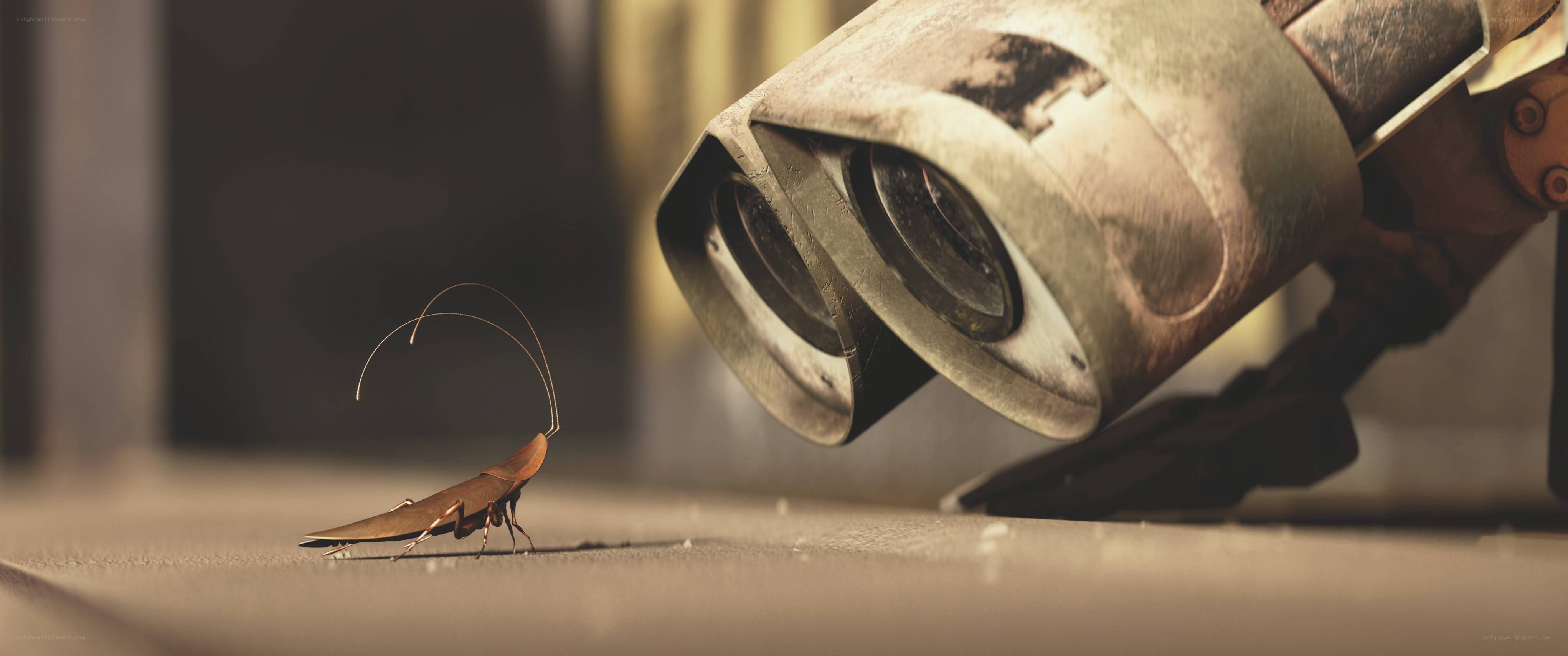 robot and cockroach encounter