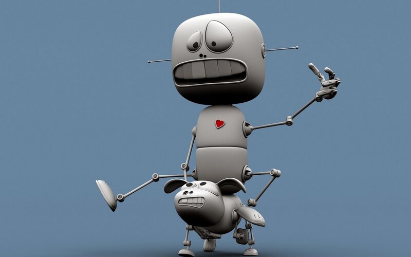 robot and robot dog