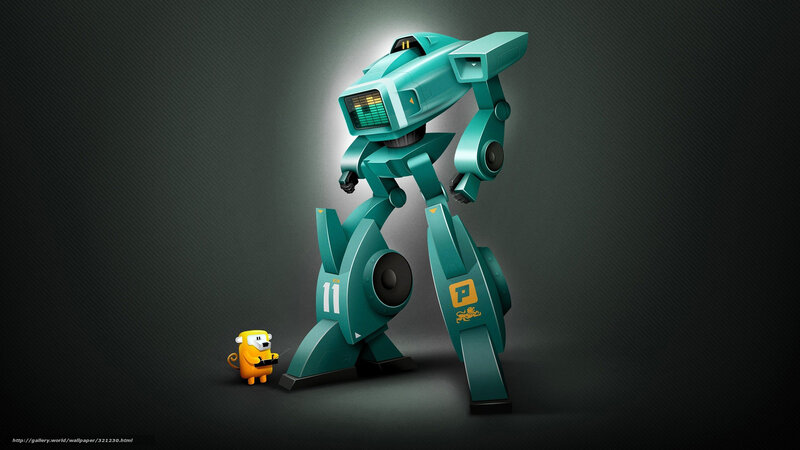 Robot and small creature