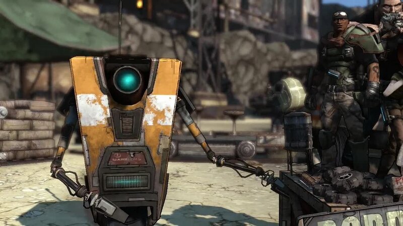 robot and soldiers in wasteland