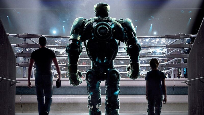 Robot and two people in arena