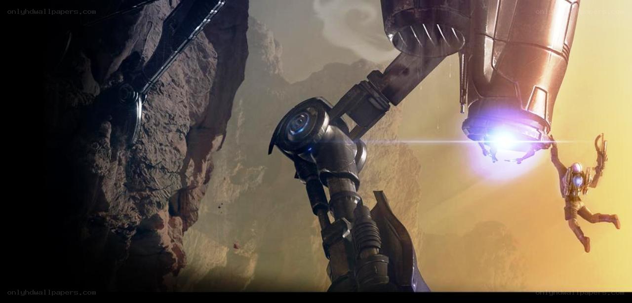 robot arm rescues astronaut