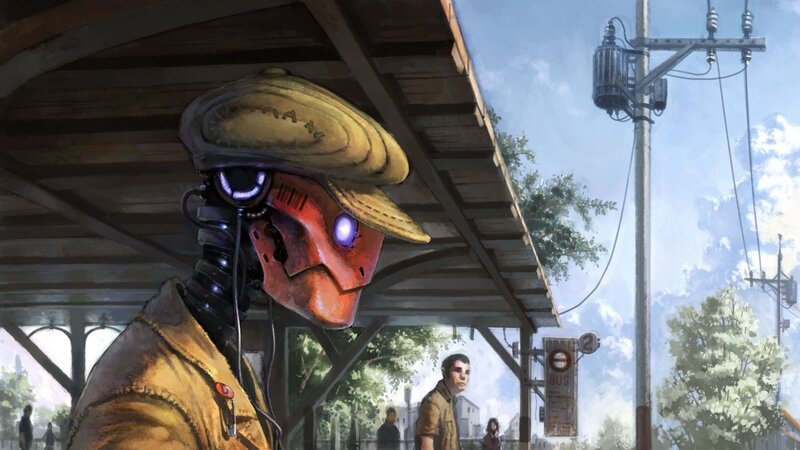 Robot at Bus Stop