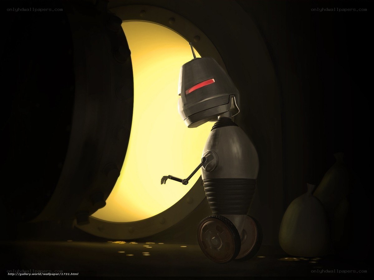 robot at the porthole
