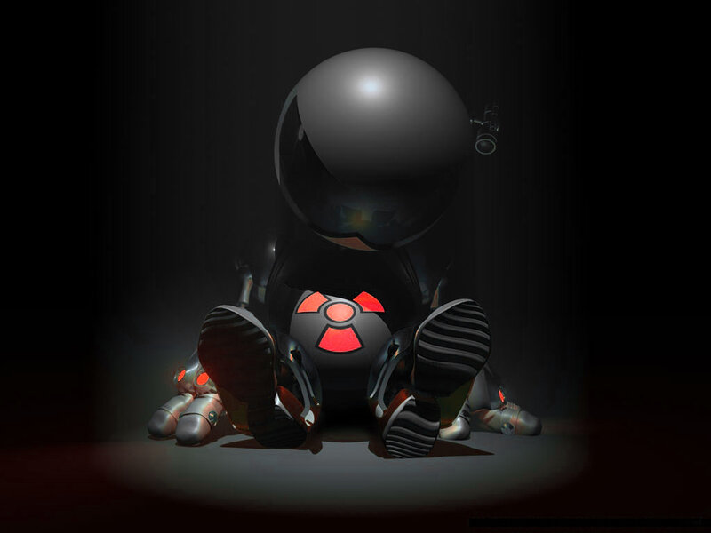 Robot Baby Sitting — Black