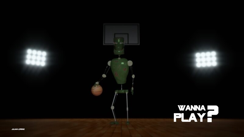 robot basketball player