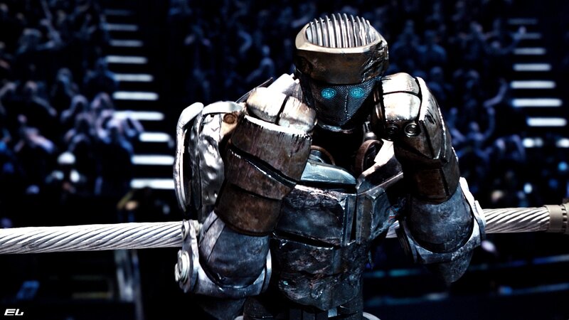 robot boxer in ring