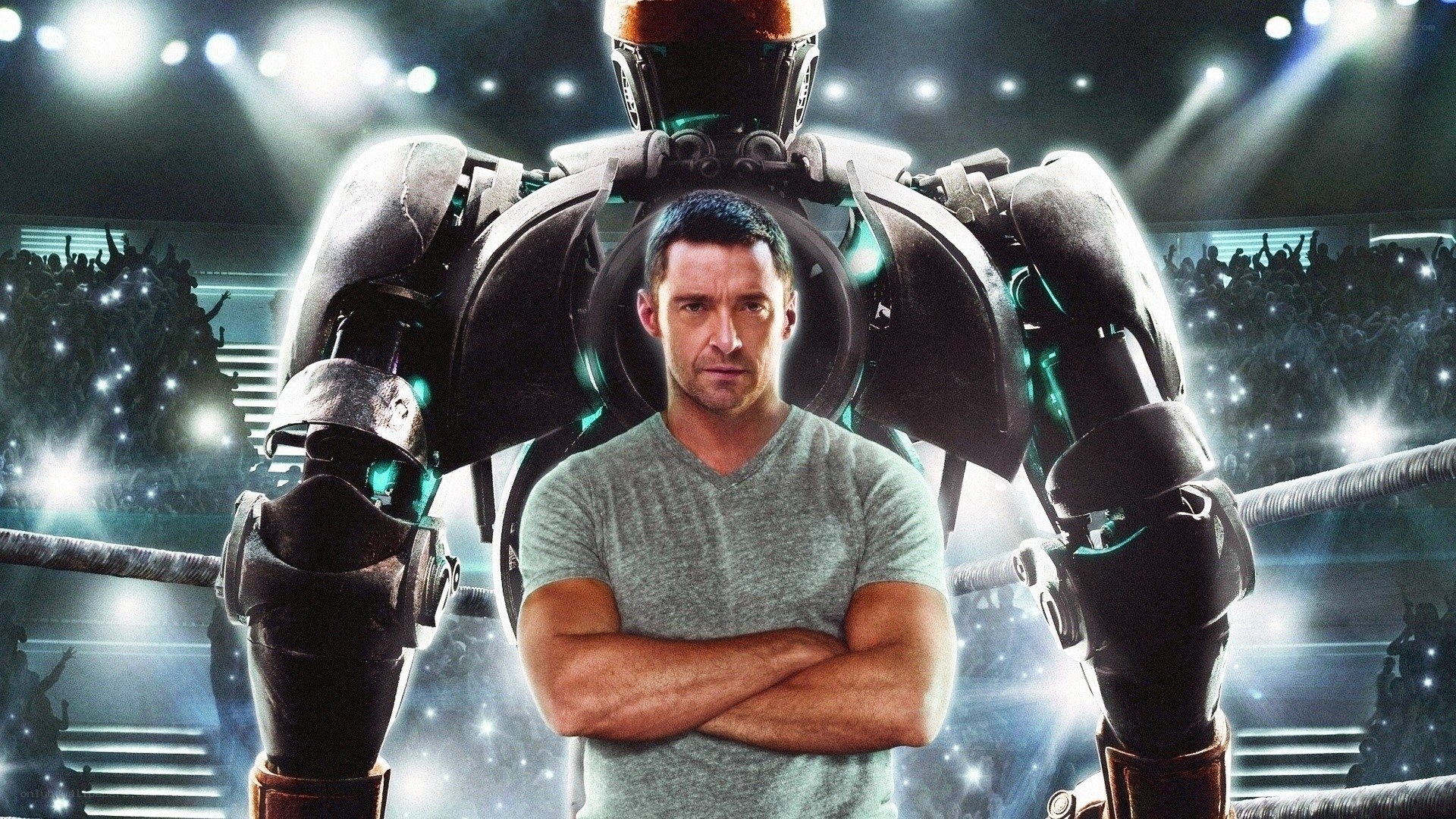 robot boxing movie poster