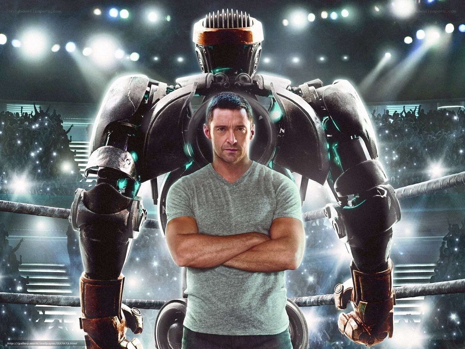 robot boxing movie poster