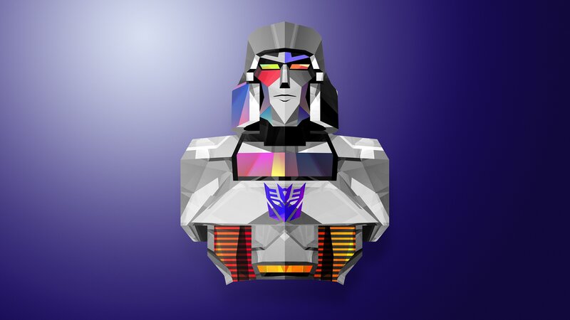 Robot Bust with Decepticon Logo