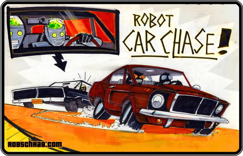 Robot Car Chase