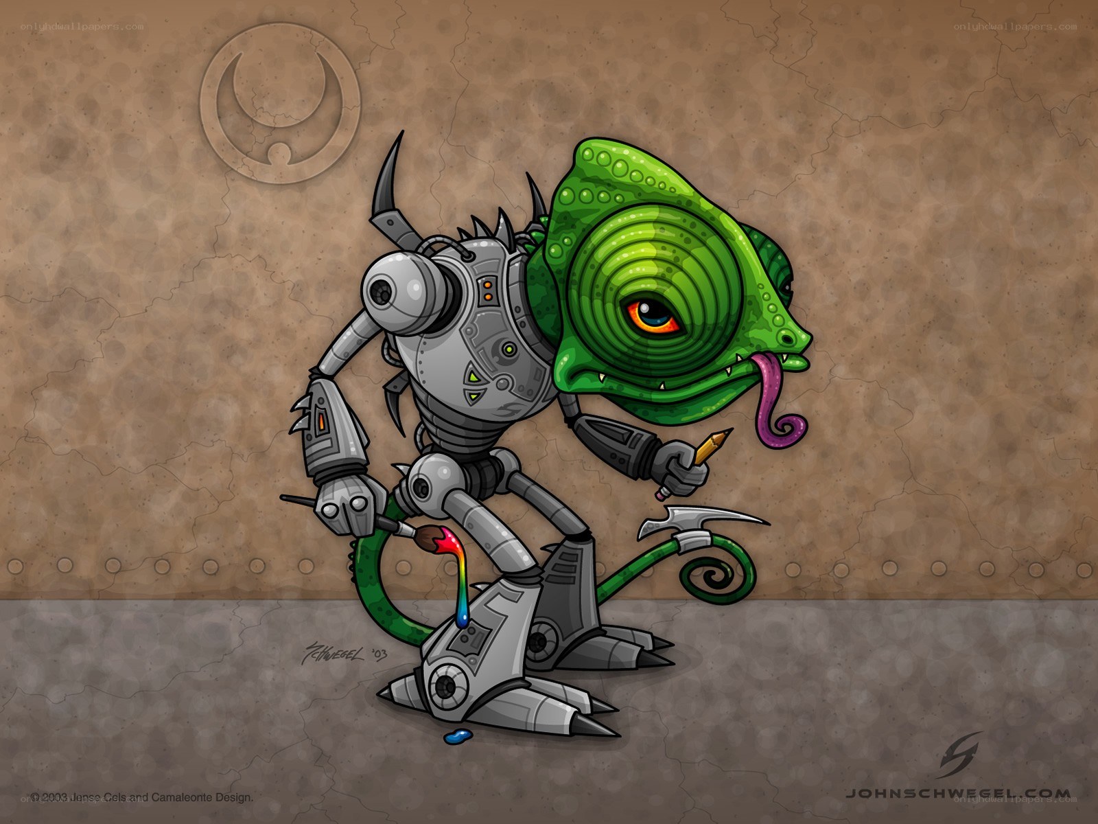 robot chameleon artist