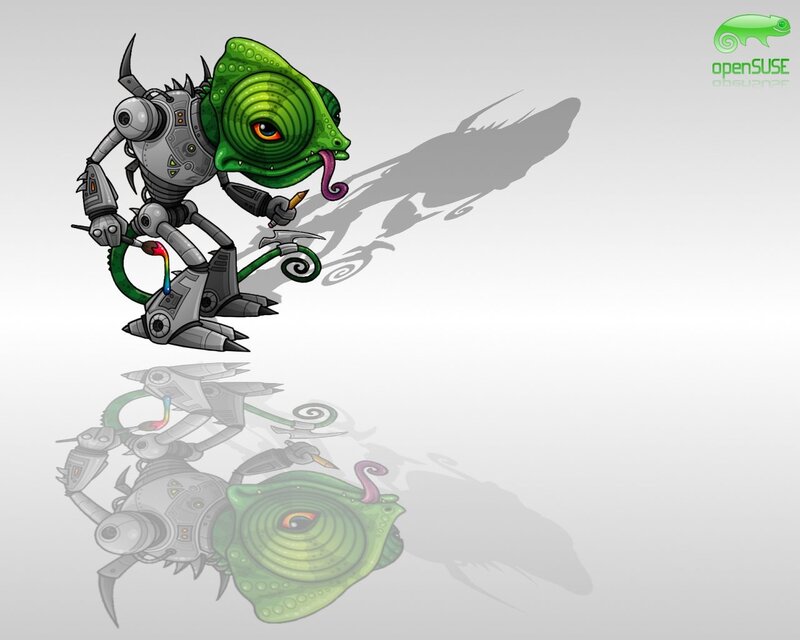 Robot Chameleon Character — Green