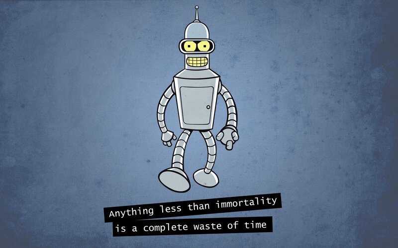 Robot Character — Blue, Neutral, Comic
