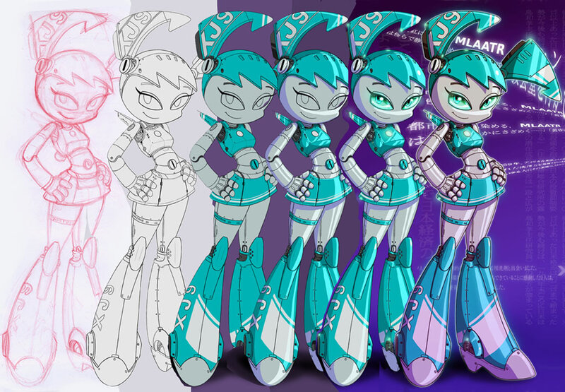 Robot character design evolution