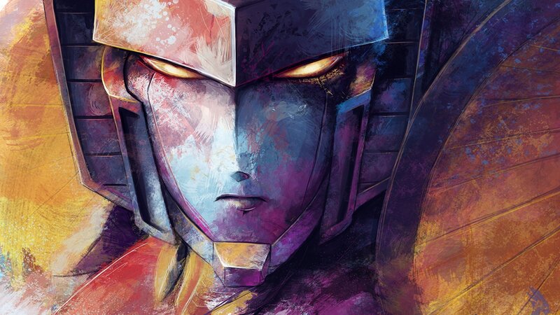 Robot Character Face — Purple