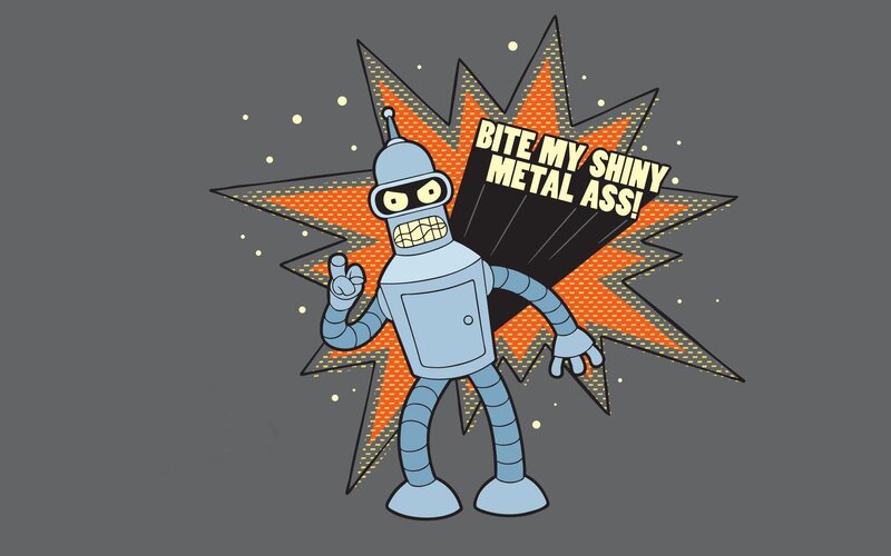 Robot Character — Gray, Confident, Comic