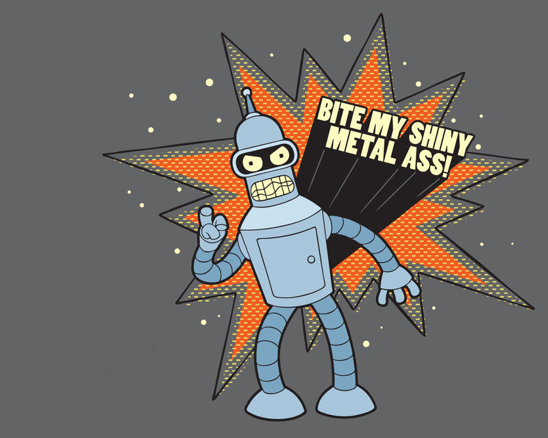 Robot Character — Gray, Confident