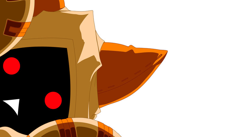 Robot Character Head — Black