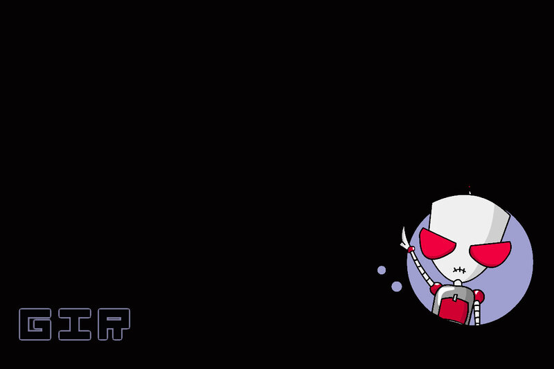 Robot Character in Circle