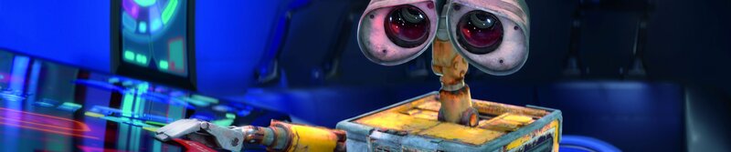robot character in control room