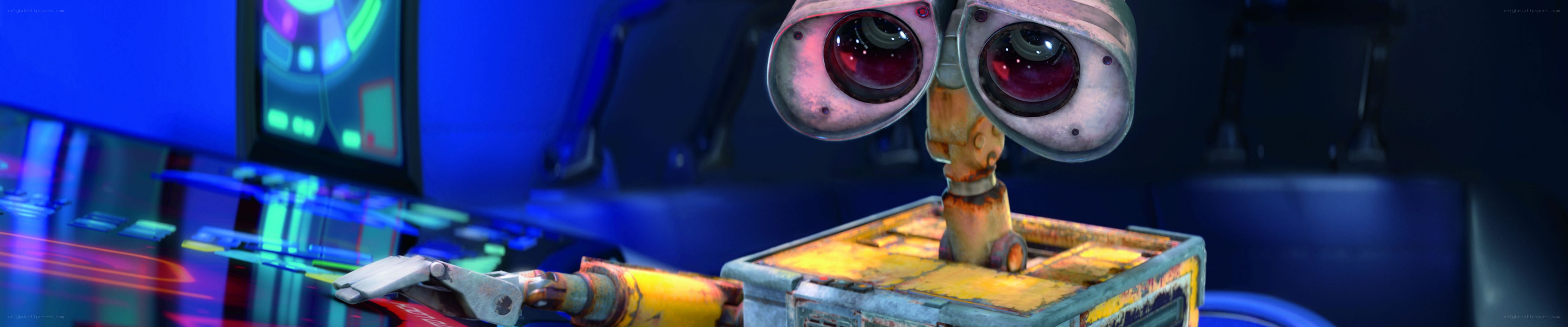 robot character in control room