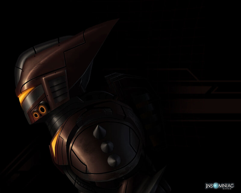 robot character in dark setting