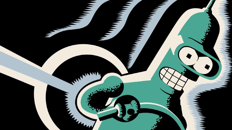 Robot Character in Motion — Teal