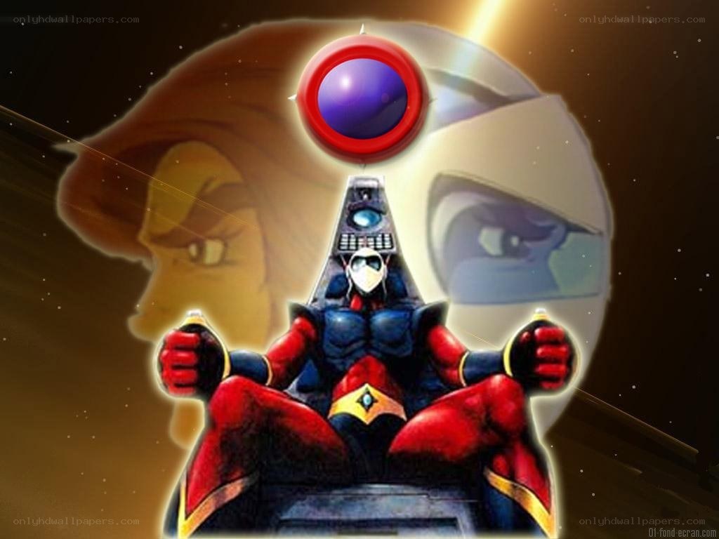 Robot character in space