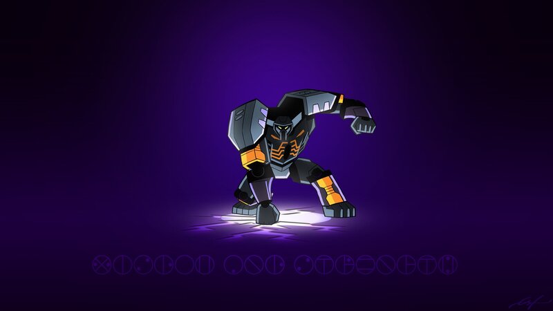 Robot Character in Stance