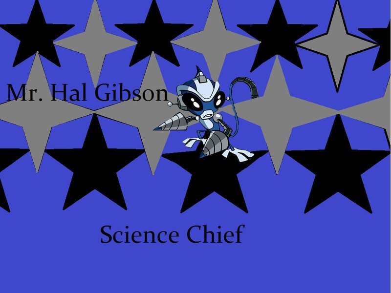 Robot Character on Stars