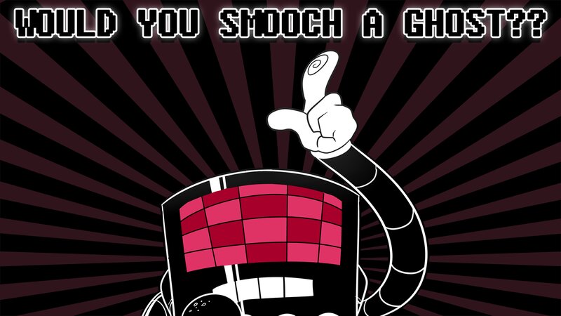 Robot Character Pointing Up