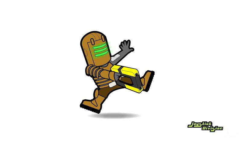 robot character running