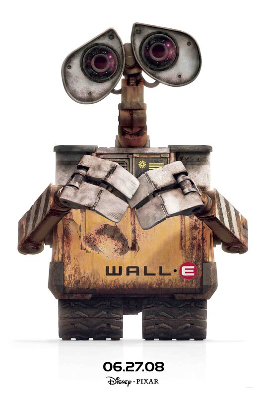 Robot Character Wall-e — Yellow, Neutral, Digital Art