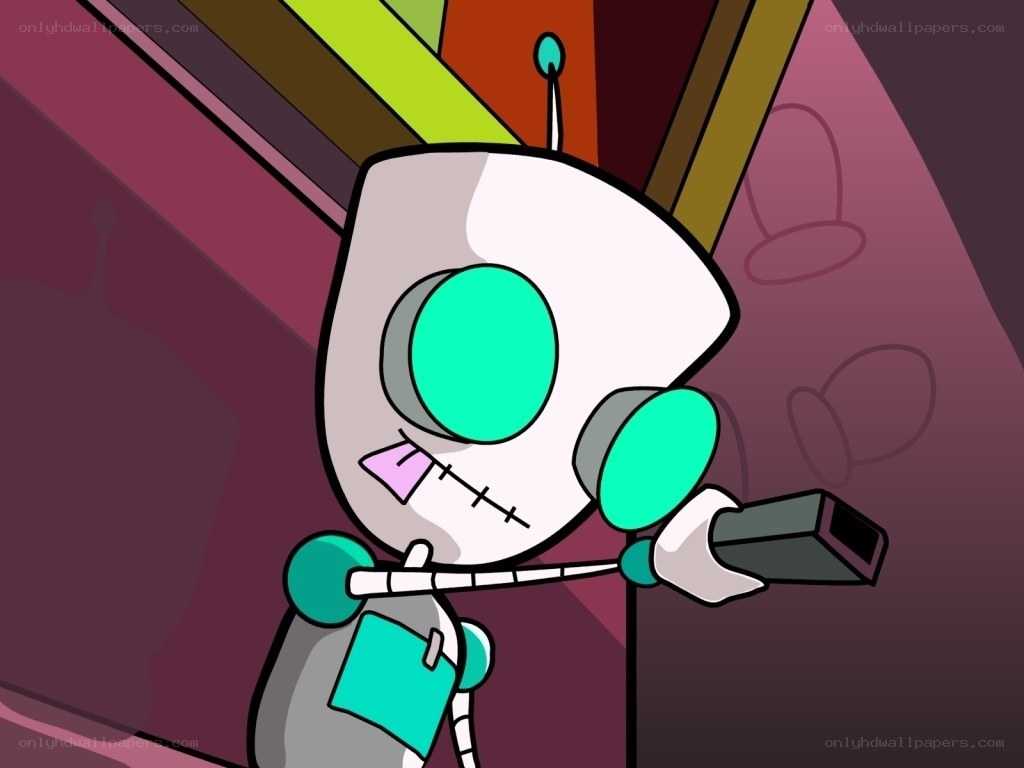 robot character with green eyes