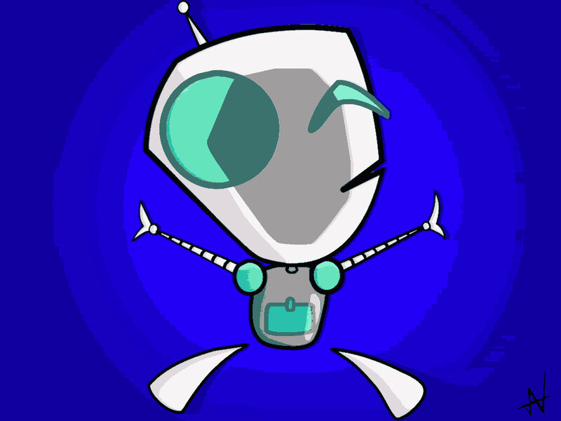 Robot Character with One Eye
