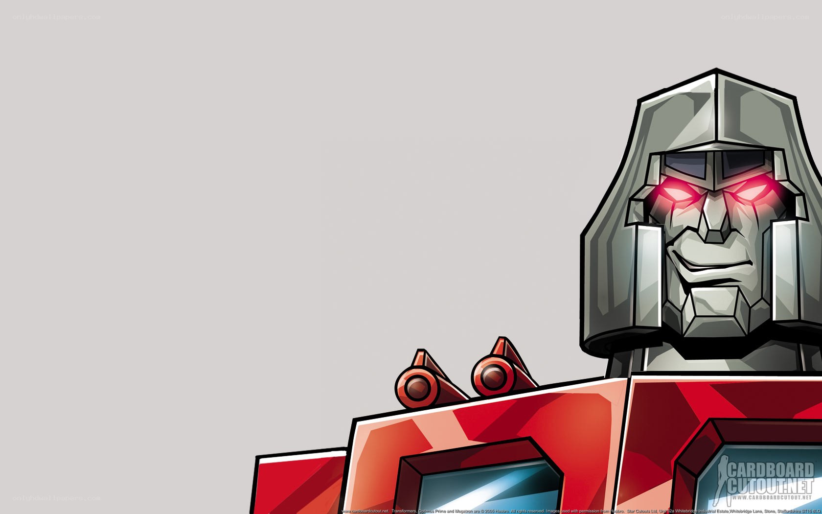 robot character with red eyes