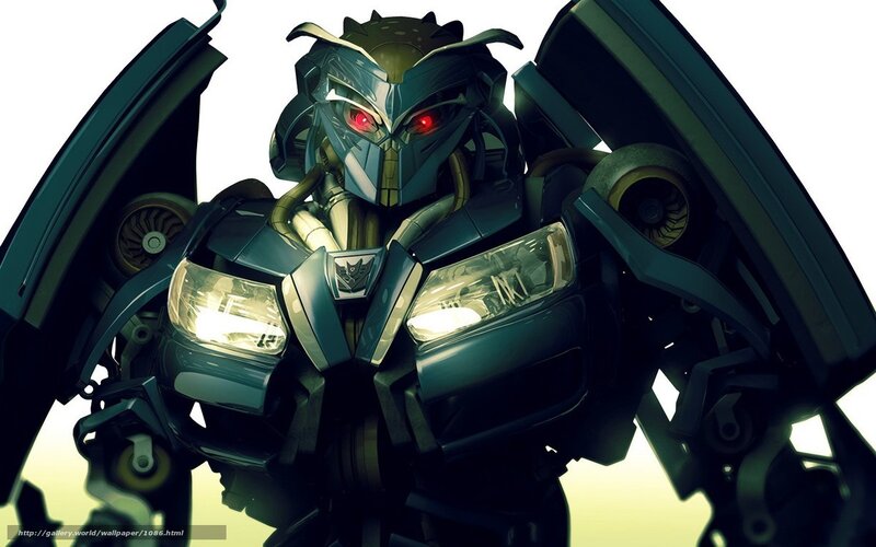 robot character with red eyes