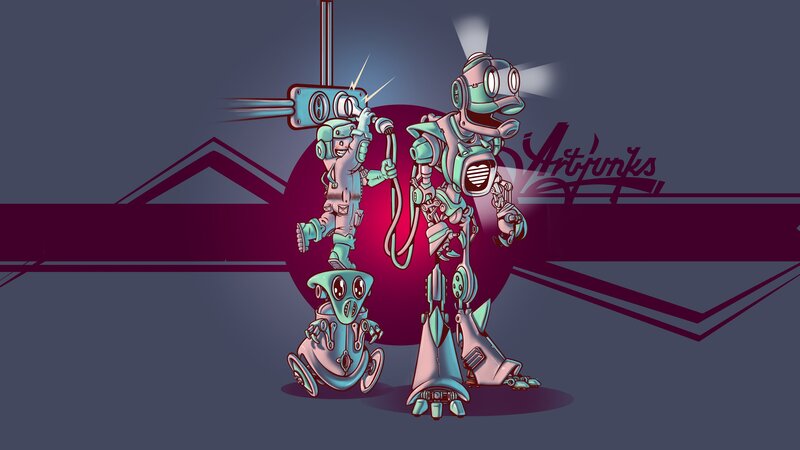 robot characters art