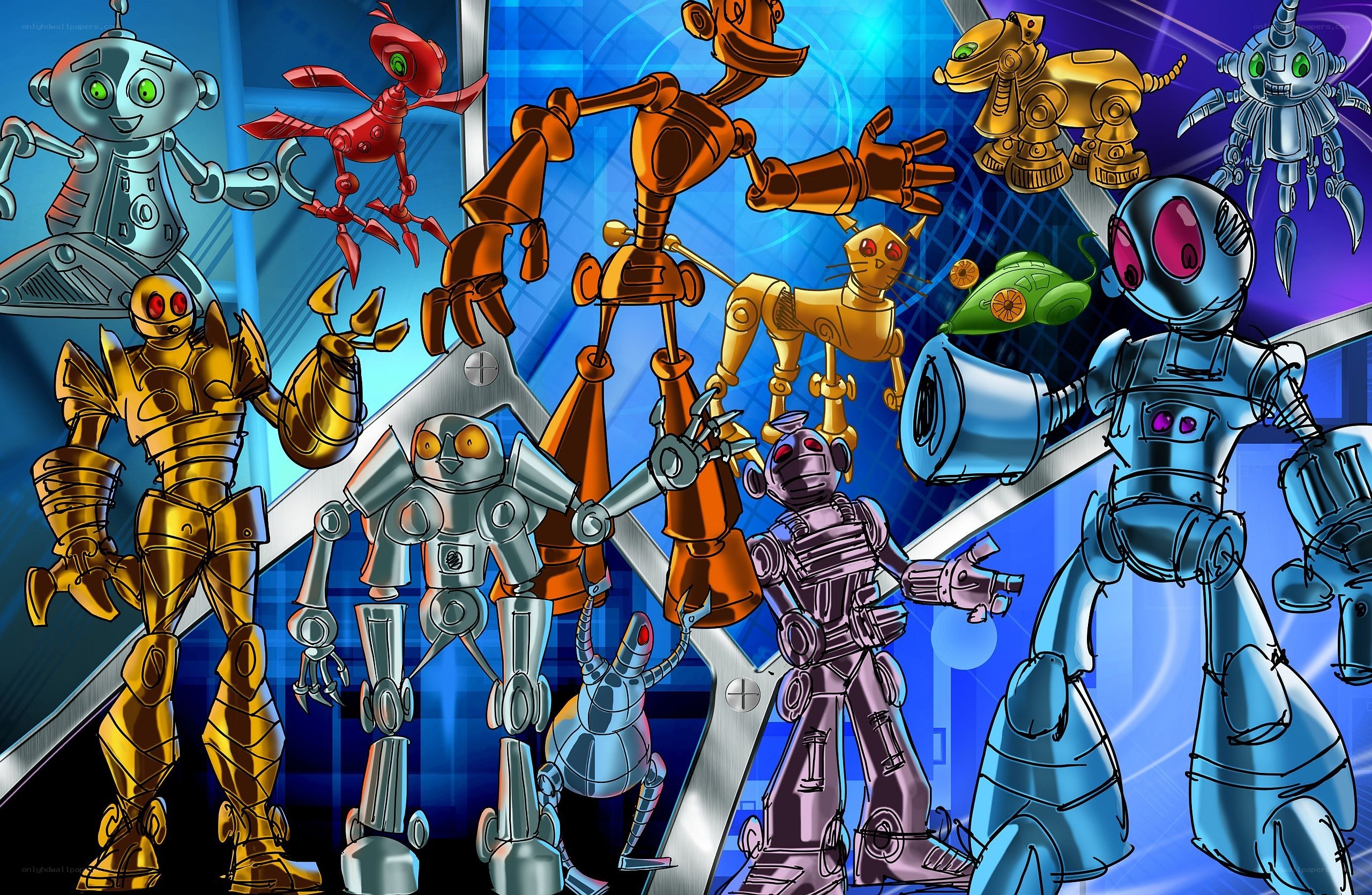robot characters collection